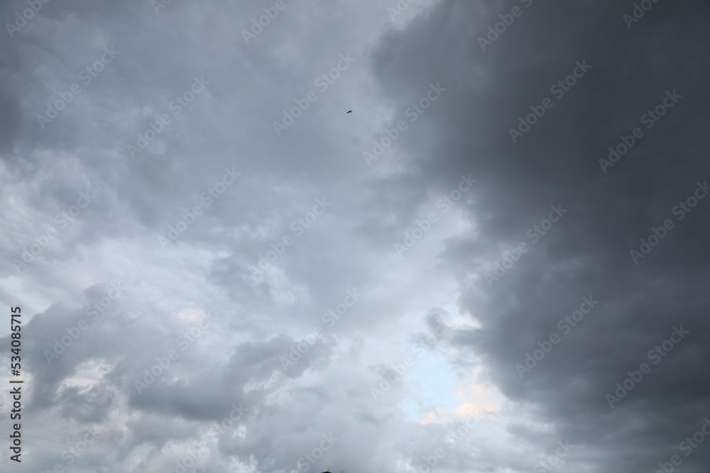 Picturesque view of sky with heavy rainy clouds Picturesque view of sky with heavy rainy clouds