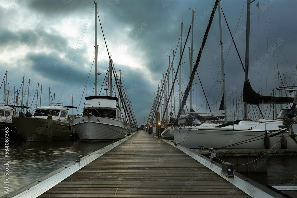 Fototapeta premium yachts in the harbor