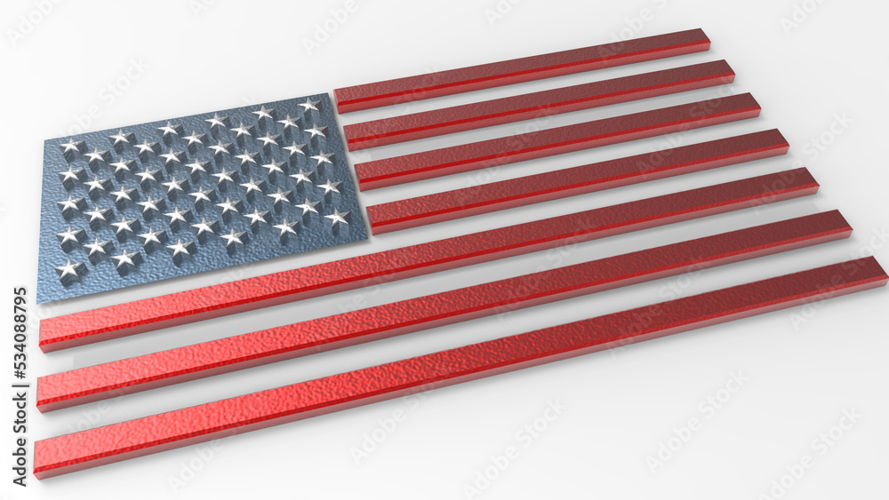 Obraz premium Stylized USA flag
