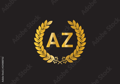 this is a business letter az wing icon design