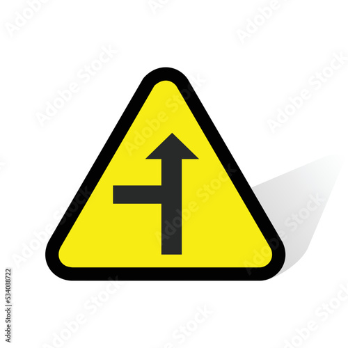 illustration of turn left or straight sign Free Download illustration of turn left or straight sign - GFXLoad