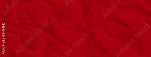 red crumpled paper texture and background. red wrinkled paper texture.