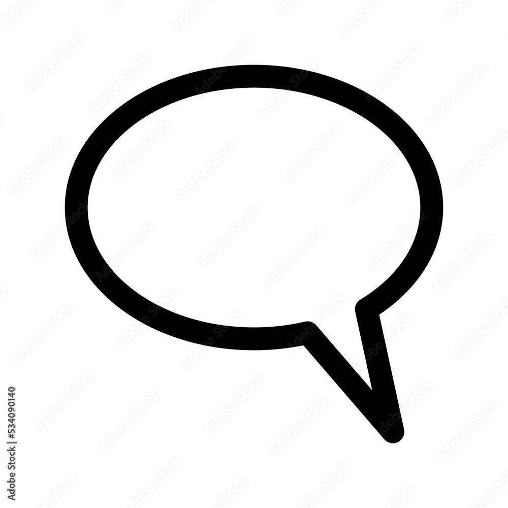 Bubble speech icon template Bubble speech icon template