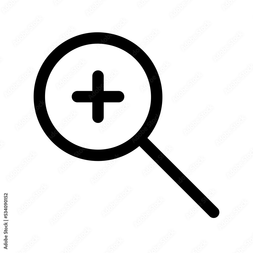 Magnifying icon template design Magnifying icon template design
