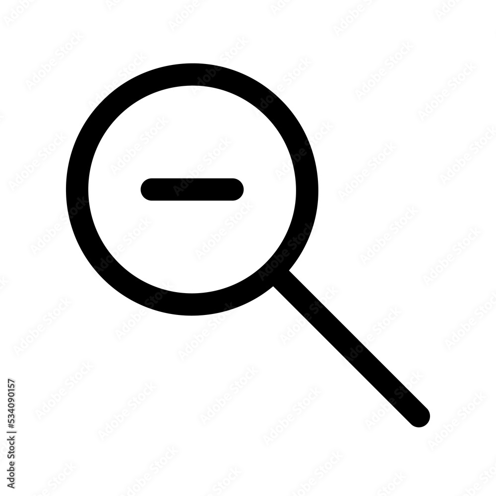 Magnifying icon template design Magnifying icon template design