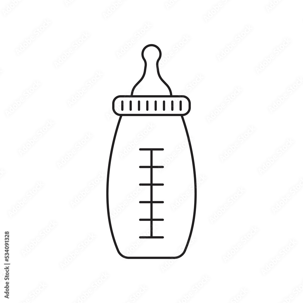 Baby bottle icon design. feeding bottle icon, baby symbol, milk bottle. isolated on white background. Baby bottle icon design. feeding bottle icon, baby symbol, milk bottle. isolated on white background.