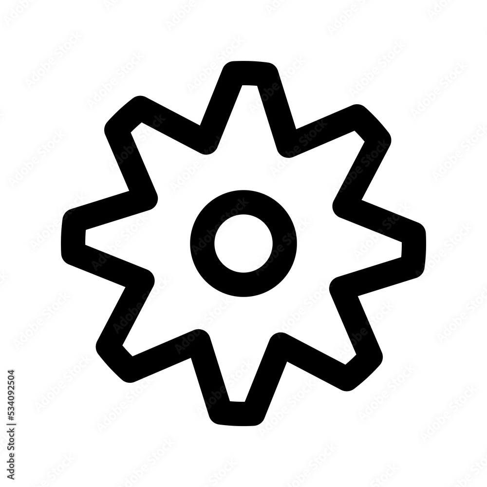 Gear icon template Gear icon template