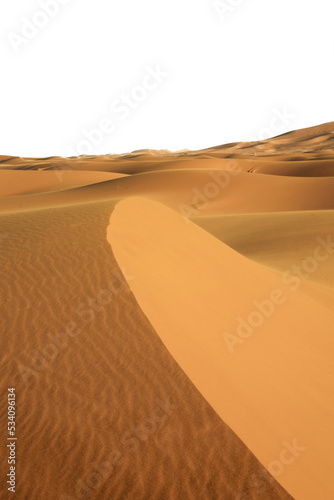 Sand dunes of Sahara Desert