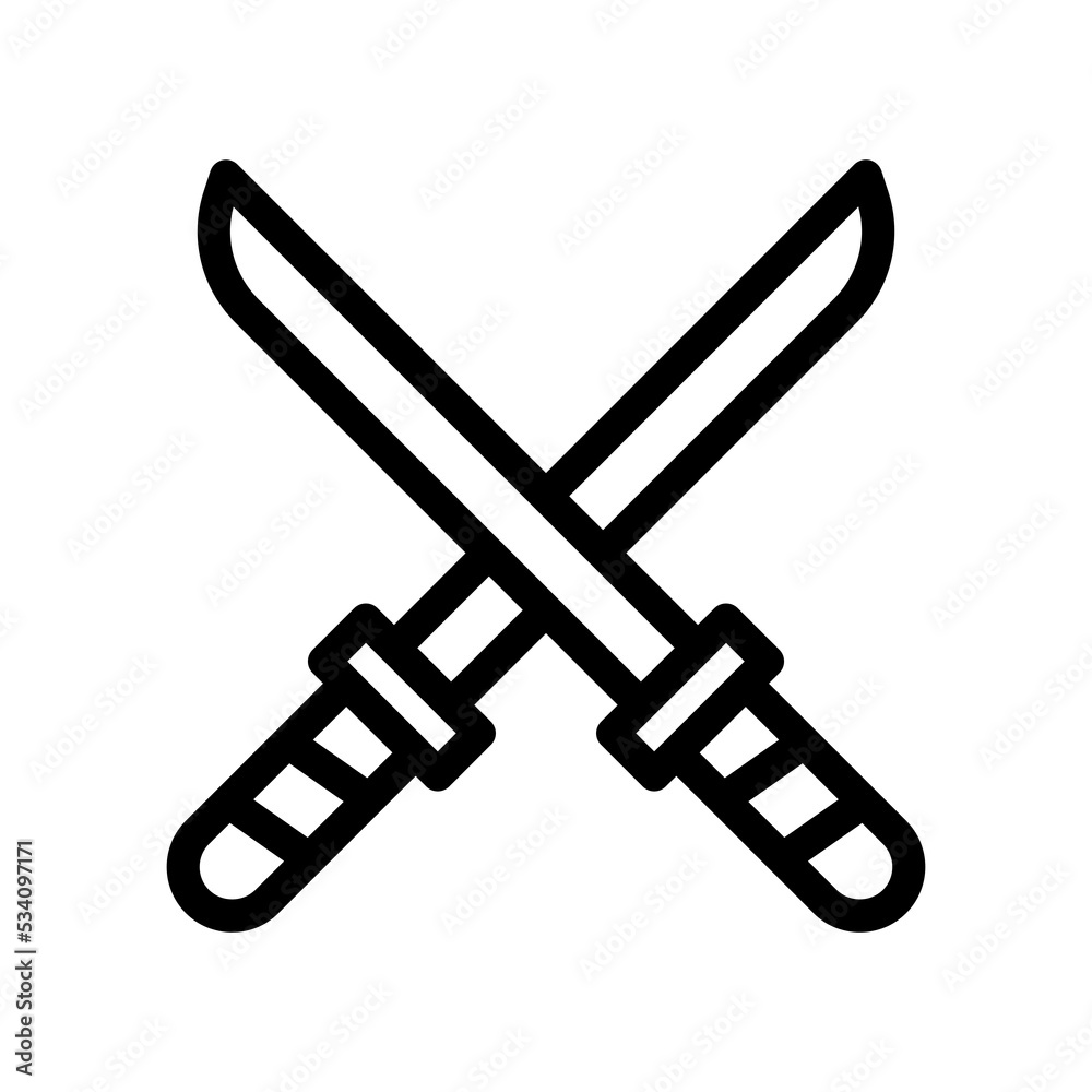 katana line icon illustration vector graphic katana line icon illustration vector graphic
