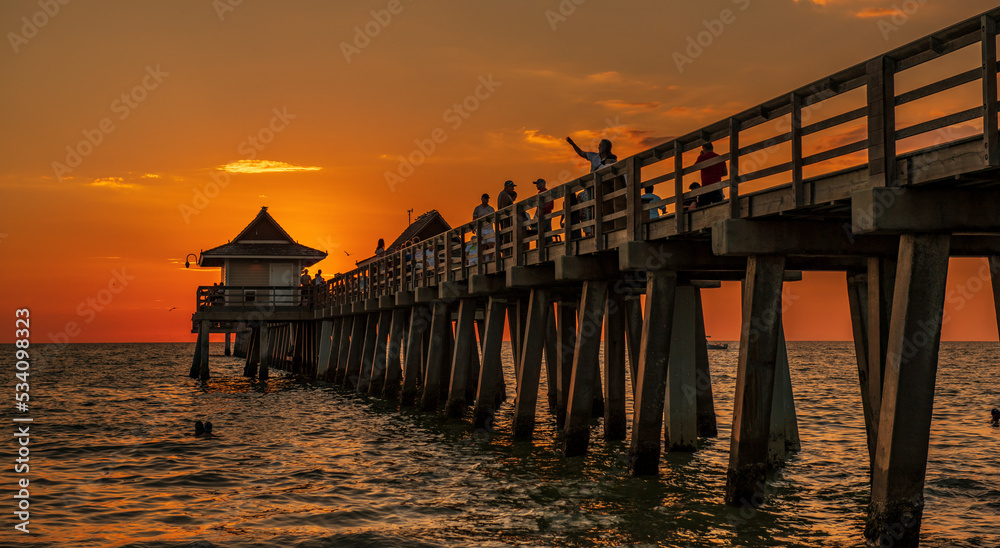 sunset on the beach