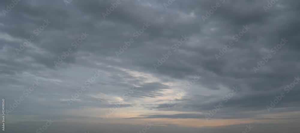 Beautiful cloudy, stormy sky