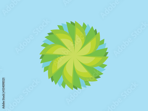 abstract green leaf