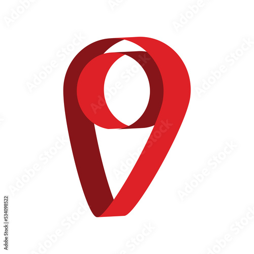 3d poin icon graphic of a symbol on a white background