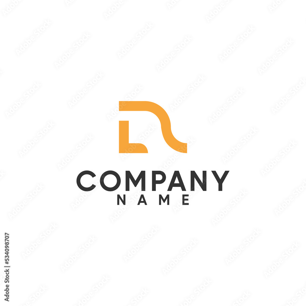 letter LR logo design inspiration