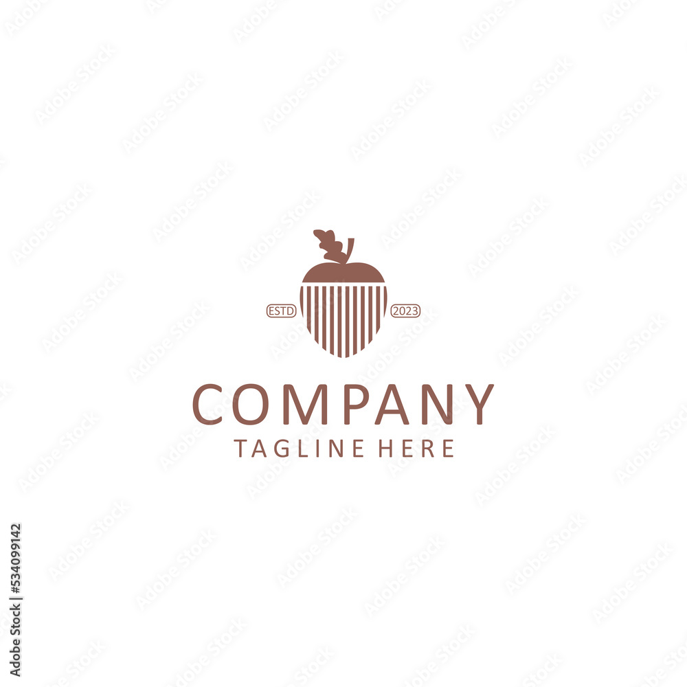 Oak logo design icon tamplate Oak logo design icon tamplate