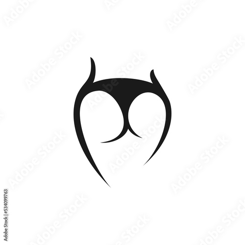 sexy boobs vector stock illustration