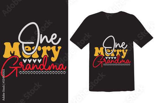 One Merry Grandma Merchandise Designs