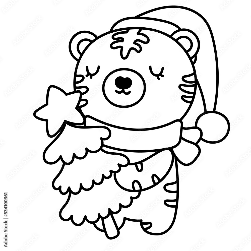 christmas tiger christmas tiger