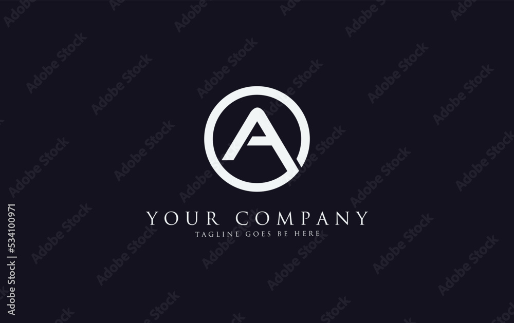 Simple letter 2d logo design vector monogram A Simple letter 2d logo design vector monogram A