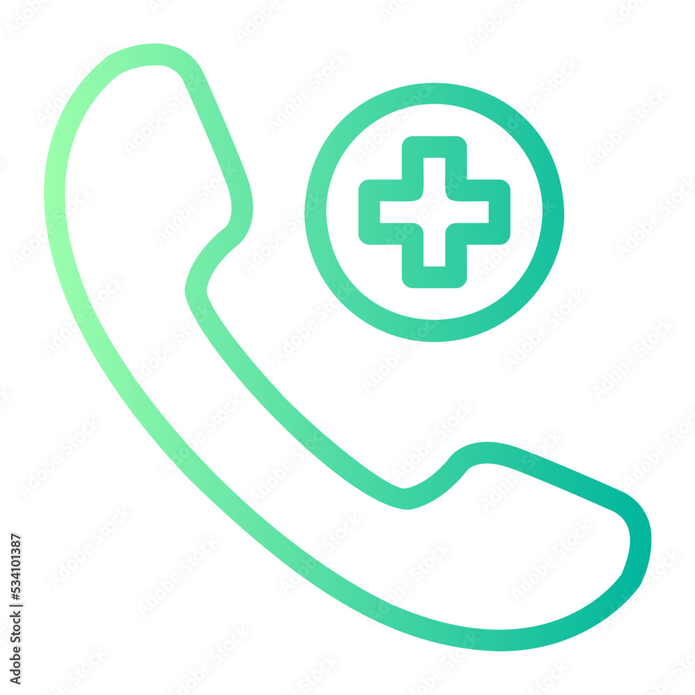 doctor call gradient icon doctor call gradient icon