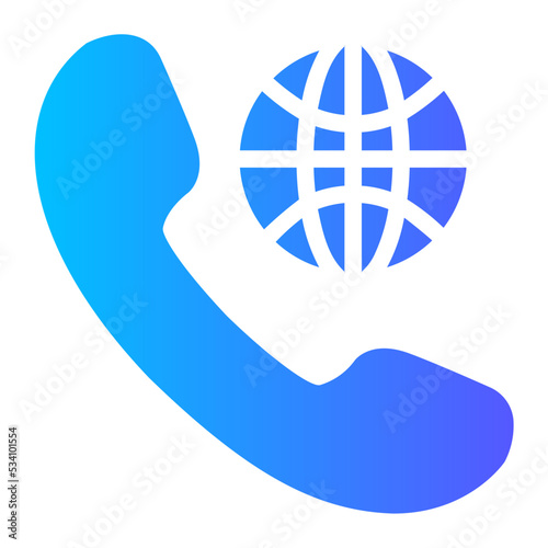 worlwide gradient icon