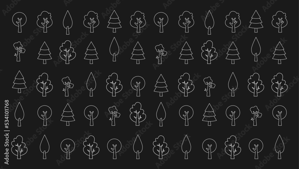 black blank background with line art of trees in white color for banner, wallpaper, poster, zoom background, social media, and web templates black blank background with line art of trees in white color for banner, wallpaper, poster, zoom background, social media, and web templates