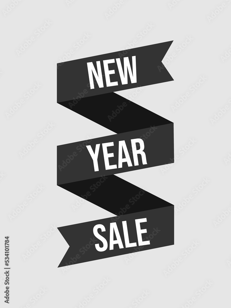 new year sale simple ribbon template for product promotion and marketing small business startup company corporate new year sale simple ribbon template for product promotion and marketing small business startup company corporate