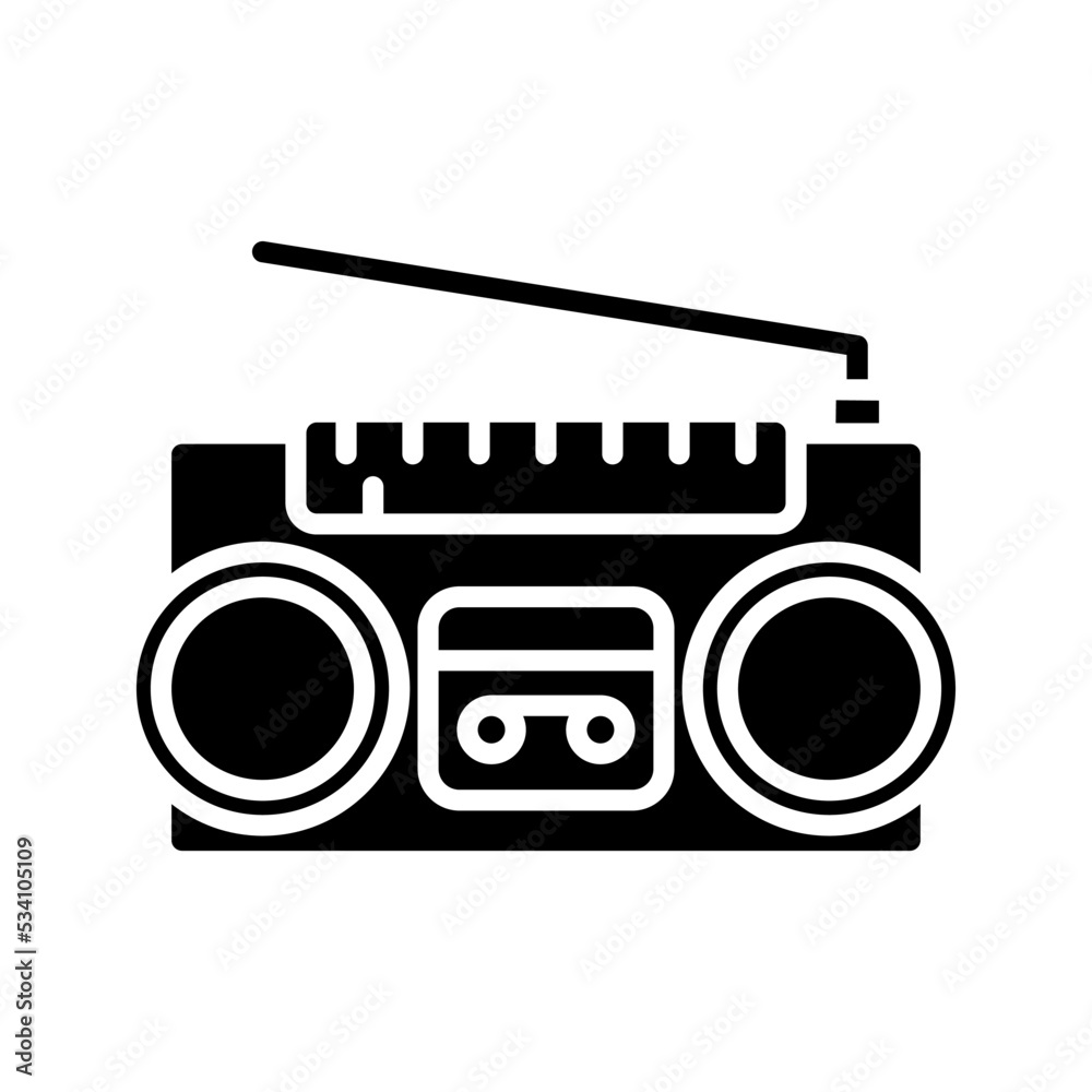 Radio icon. vector illustration Radio icon. vector illustration
