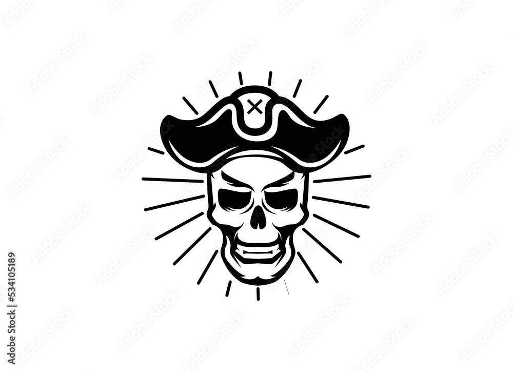 Dead head.Street style old label with skull. T- shirt design. Vector illustration Dead head.Street style old label with skull. T- shirt design. Vector illustration