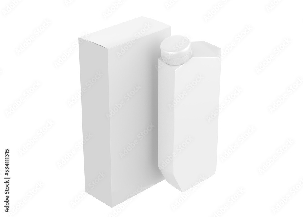 Cosmetic Bottle Mockup isolated on white background. 3d illustration Cosmetic Bottle Mockup isolated on white background. 3d illustration