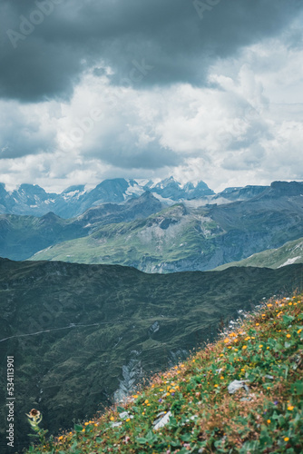 Obraz na płótnie Berglandschaft in den Alpen w salonie