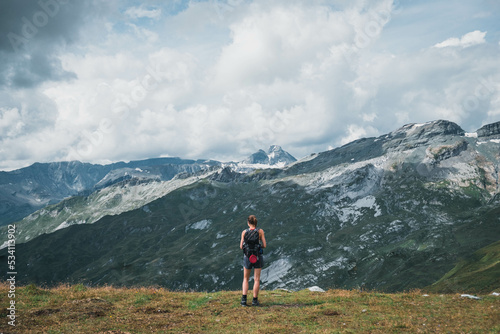 Obraz na płótnie Berglandschaft in den Alpen w salonie