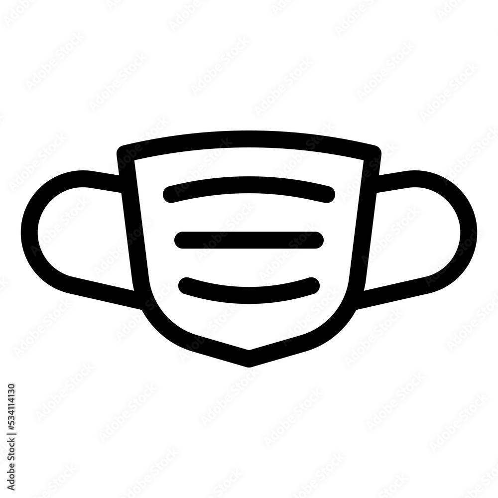 face mask line icon illustration vector graphic face mask line icon illustration vector graphic