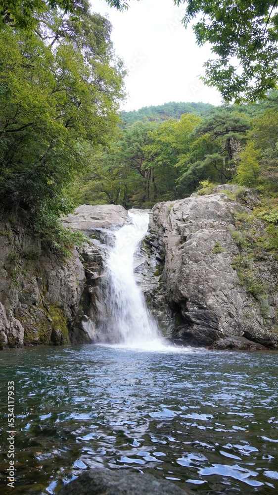 Yongchu Falls in Hamyang, South Korea
