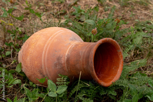 Ceramics, a ceramic product made with their own hands, made on a potter's wheel, jug, mug, clay, ornament.