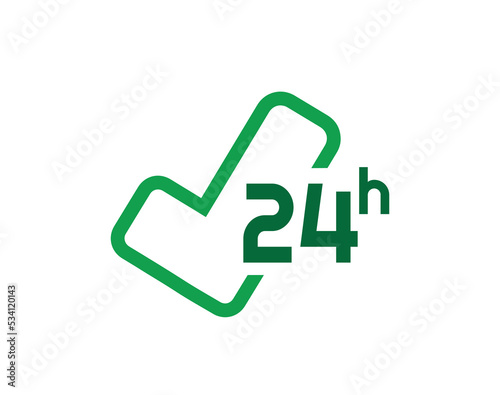 24 hour service icon	