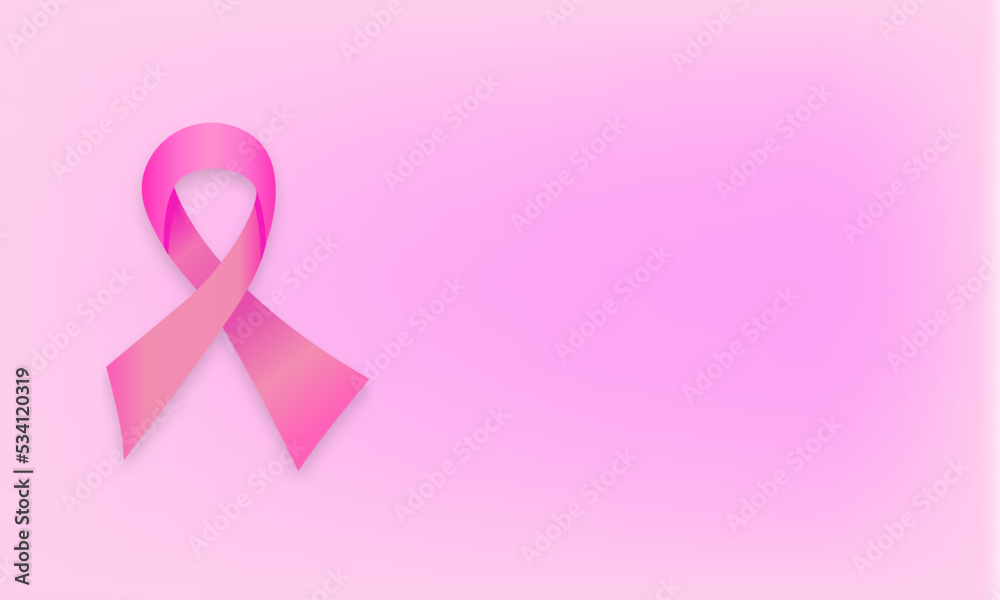 Breast cancer awareness month background with pink ribbon. Hand drawn design elements for appeal advertisement Breast cancer awareness month background with pink ribbon. Hand drawn design elements for appeal advertisement