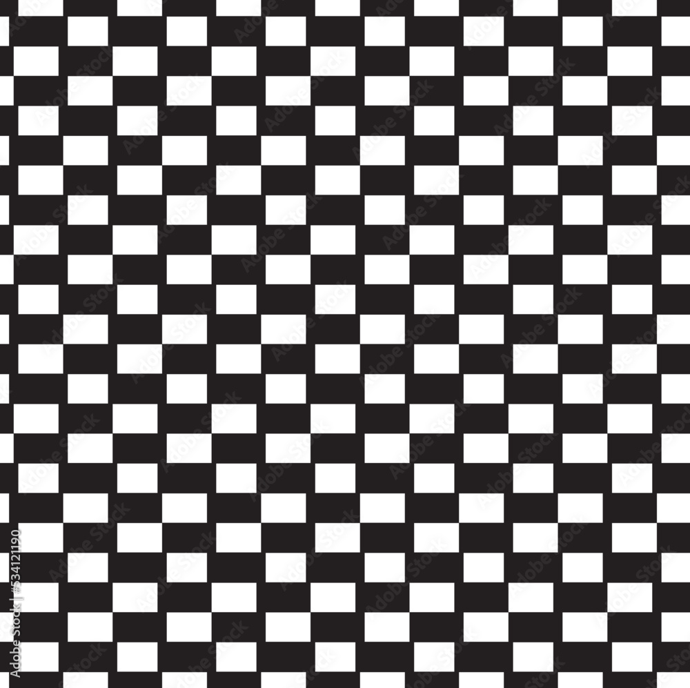 Fototapeta premium abstract pattern border Seamless black, gray and white square stripes beautiful geometric pattern fabric