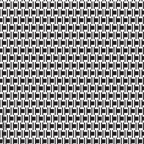 abstract pattern border Seamless black, gray and white square stripes beautiful geometric pattern fabric