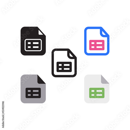 Spreadsheet File Icon
