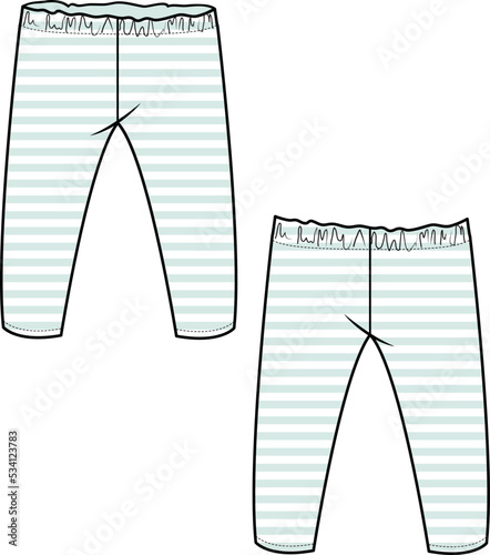 KID BOYS BOTTOM WEAR LEGGINGS VECTOR
