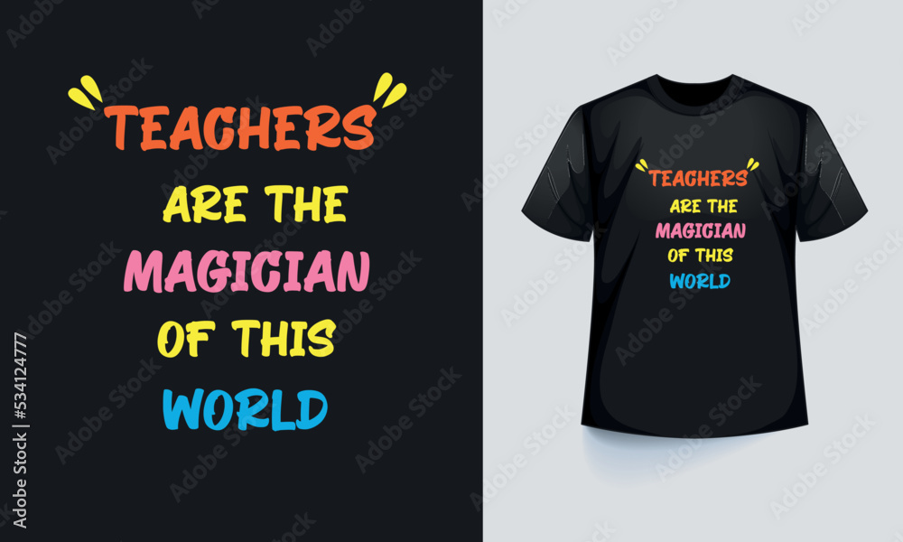 Teachers Day Wishes, Teacher day typography T-shirt