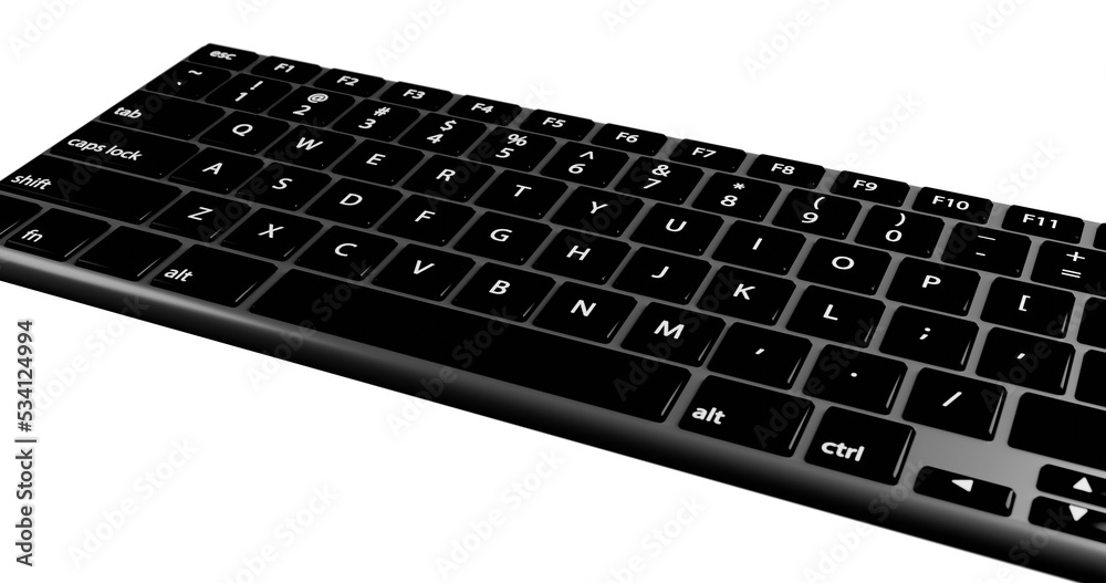 computer keyboard isolated on white computer keyboard isolated on white