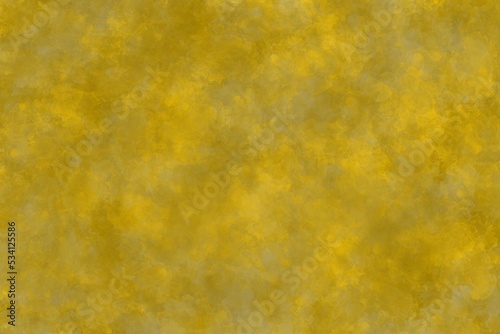 Yellow watercolor brush stroke, grunge texture and background