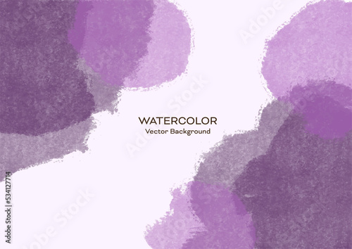 	抽象的な紫の水彩の背景イラスト（ベクター）
