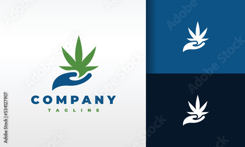 hand cannabis logo