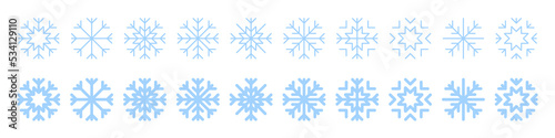 Snowflakes vector icons. Blue Snowflake. Snowflakes template. Snowflake Winter. Snowflakes icons. Snowflake vector icon
