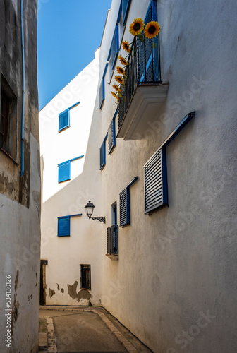 View of the streets at Sitges, Catalonia
