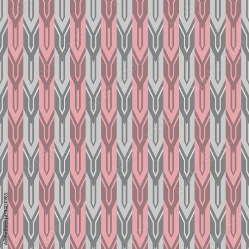 Japanese Zigzag Arrow Tail Vector Seamless Pattern