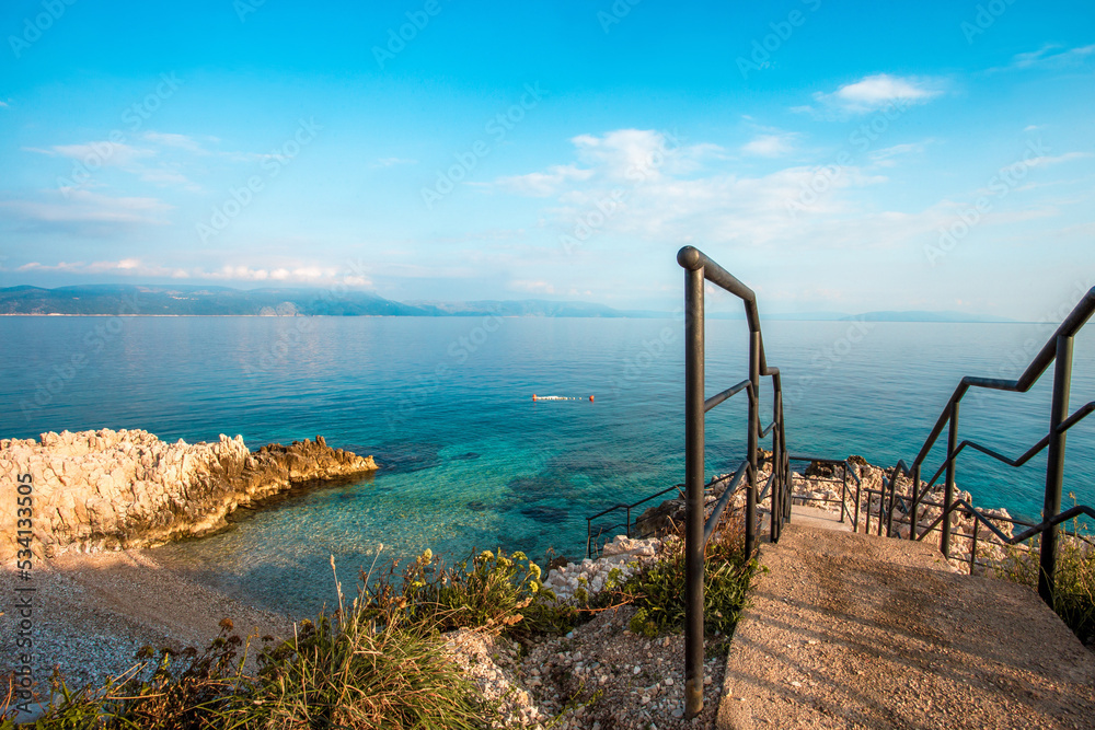 wonderful croatian resort  near Pula city, Rabac, Istria, Croatia, Europe